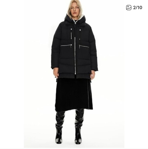 Orolay Thickened Down Jacket Black Winter Snow Coat Large Viral Coat Warm - Picture 4 of 16